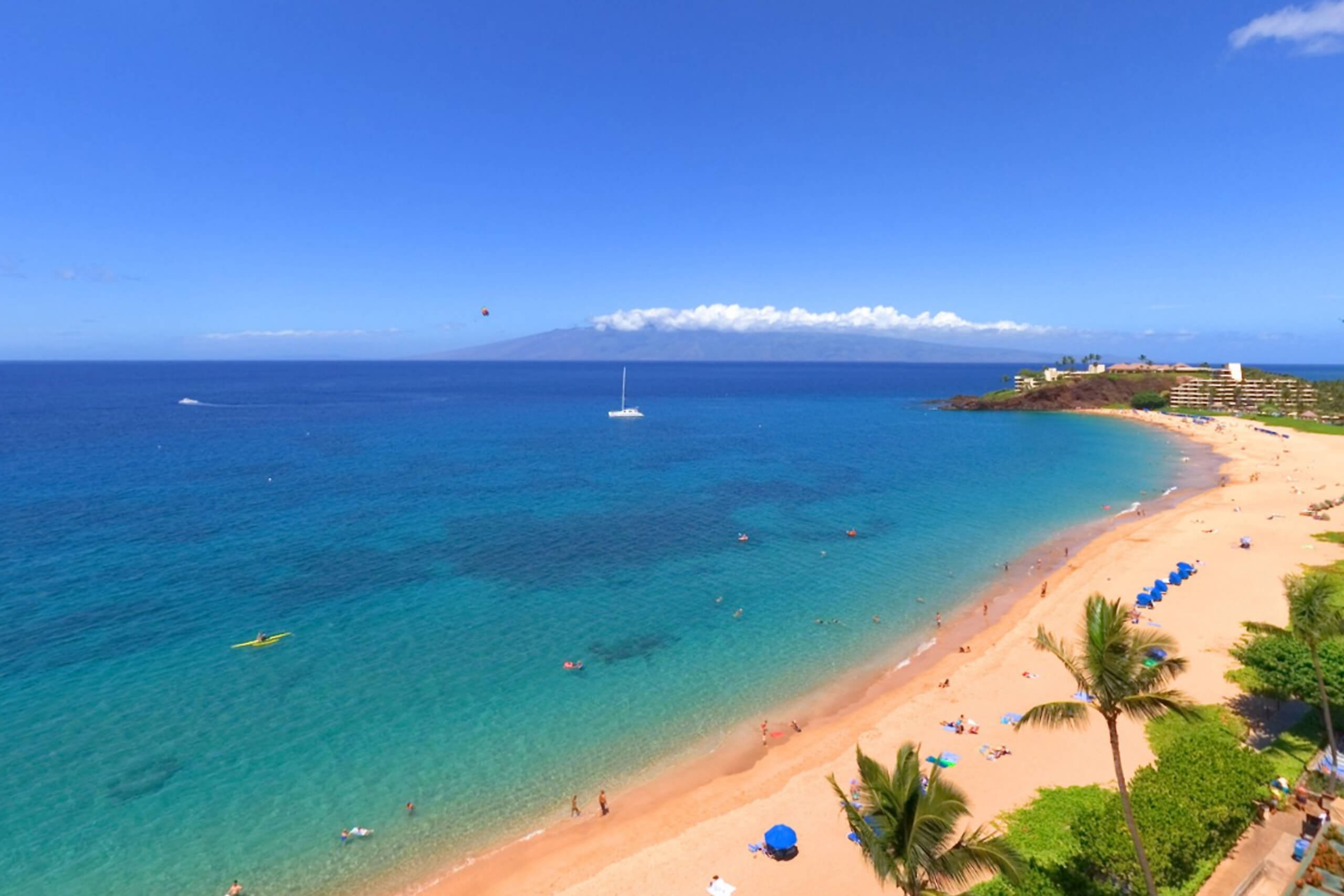 View of Kaanapali Beach.
